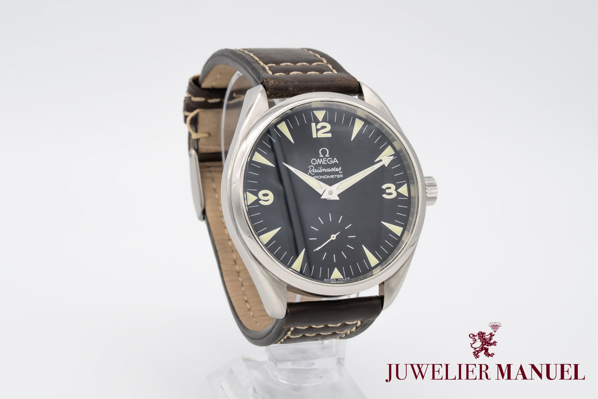 Omega Seamaster Railmaster XXL Stainless Steel Manual Winding 49mm Papers