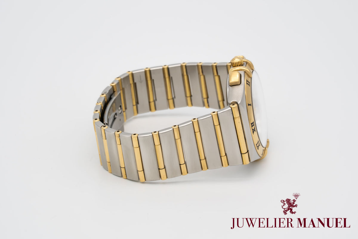 Omega Constellation Double Eagle Chronograph Stahl Gelbgold 750