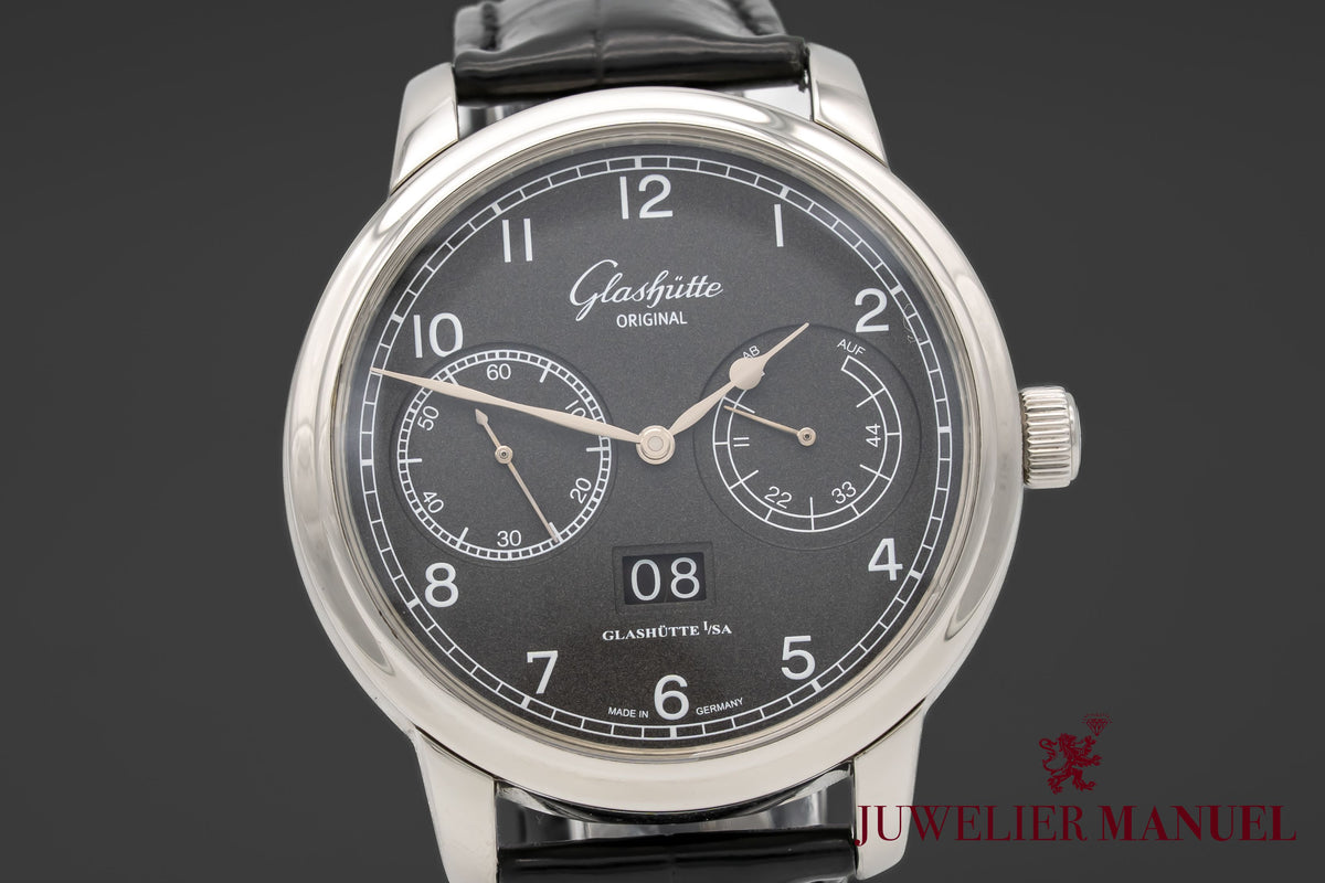 Glashütte Original Senator Observer Stainless Steel Automatic Grey Dial 44mm
