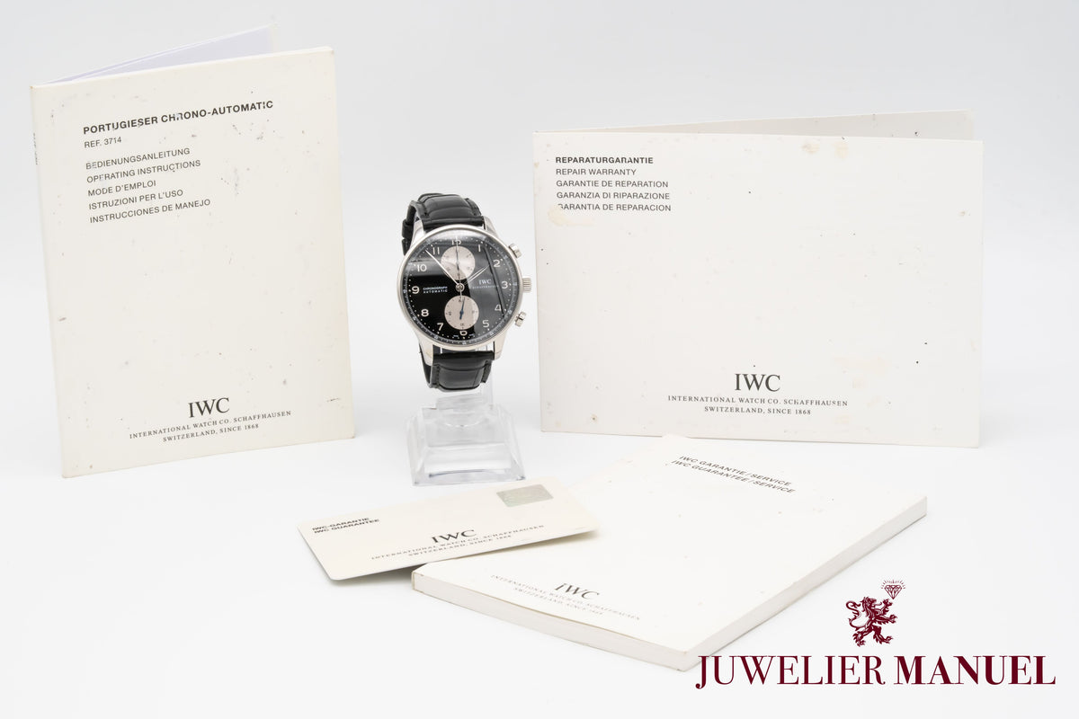 IWC Portugieser Chronograph IW3714 Stahl Automatik 41mm Papers
