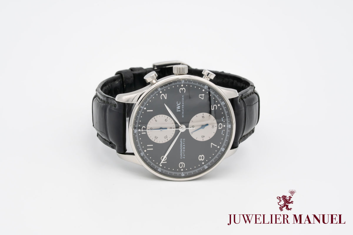 IWC Portugieser Chronograph IW3714 Stahl Automatik 41mm Papers