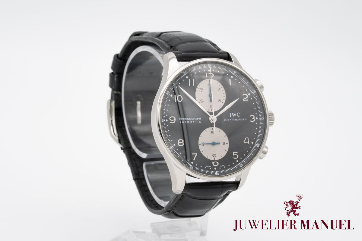 IWC Portugieser Chronograph IW3714 Stahl Automatik 41mm Papers