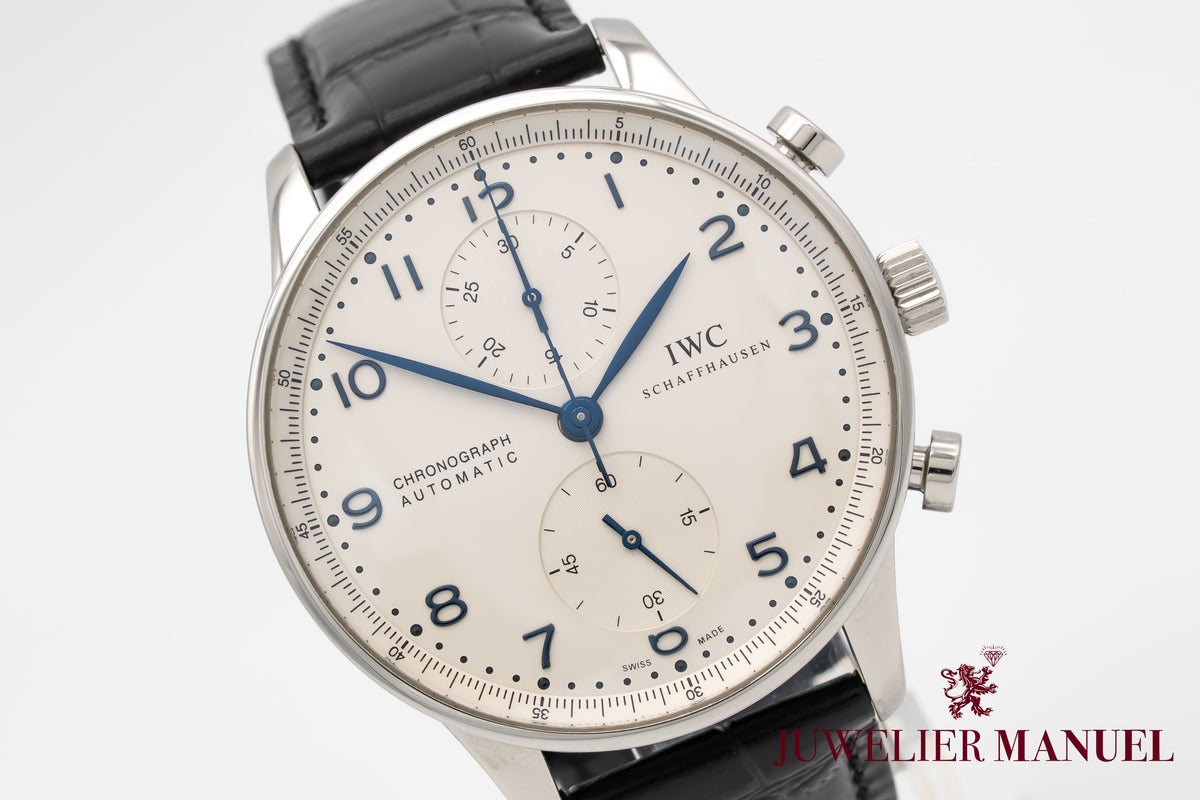 IWC Portugieser Chronograph IW371446 Portuguese Stahl Automatik 41mm Papers