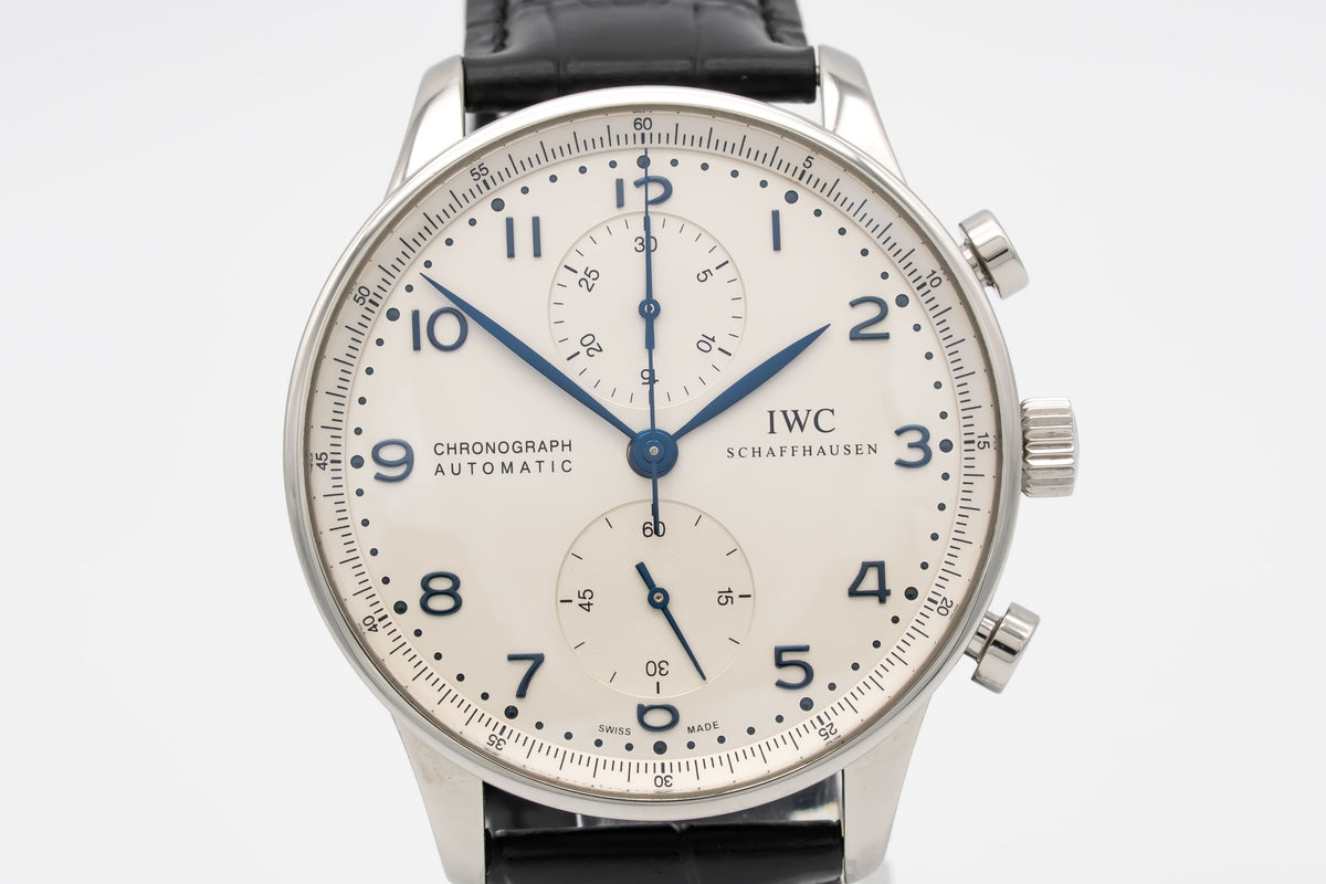 IWC Portugieser Chronograph IW371446 Portuguese Stahl Automatik 41mm Papers