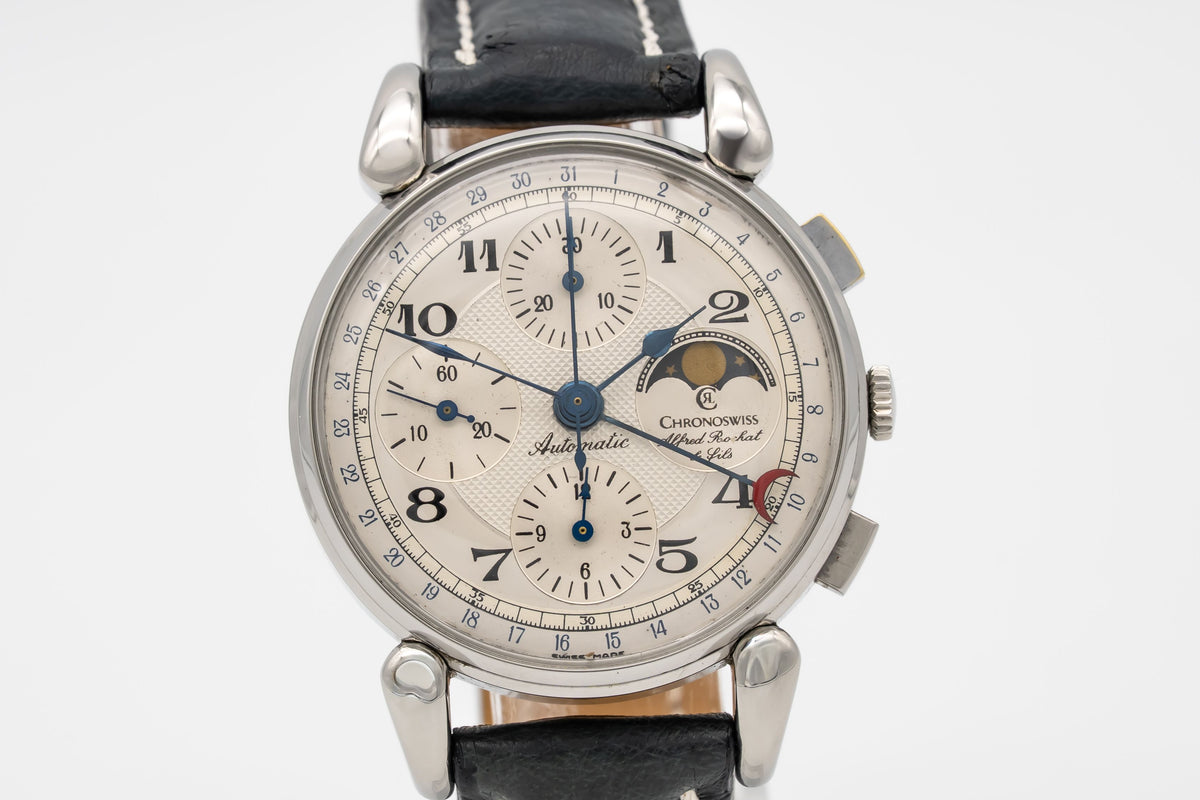 Chronoswiss Lunar Classic Chronograph Stainless Steel Automatic Papers 37mm