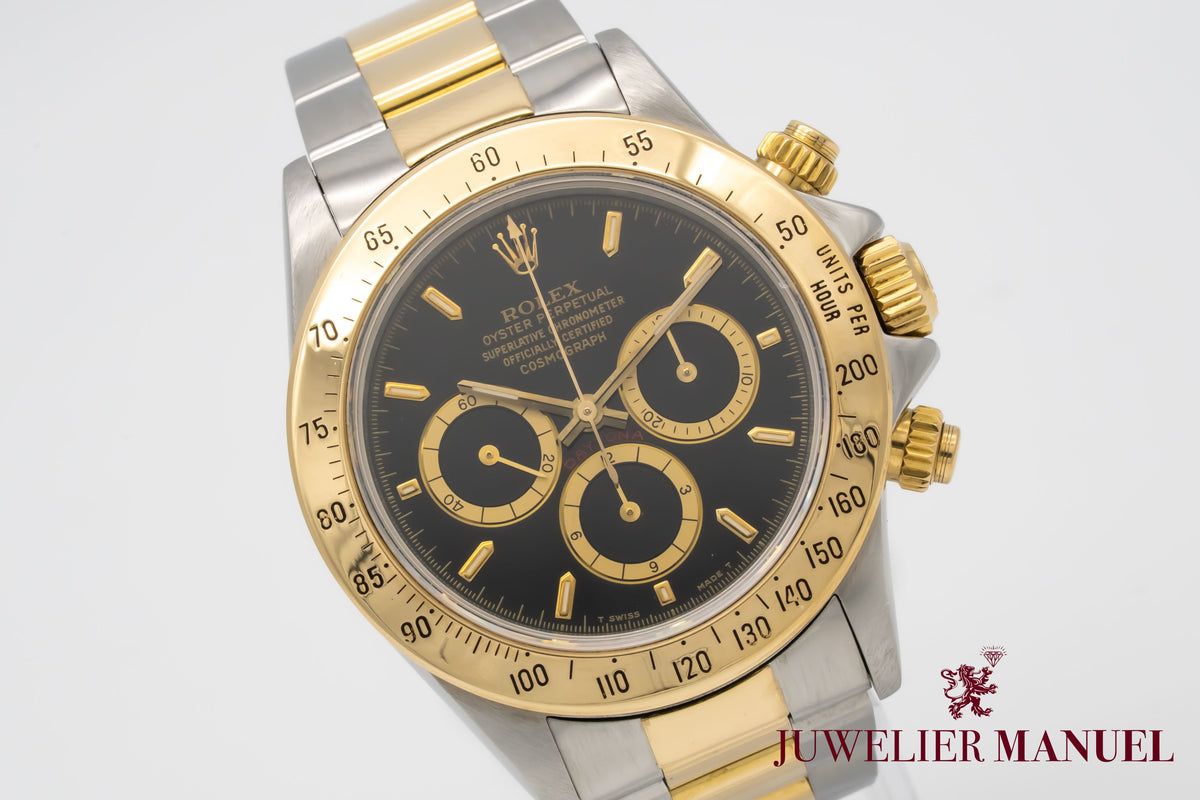 Rolex Daytona 16523 Zenith 200 Bezel Stahl Gelbgold 750 Automatik 40mm