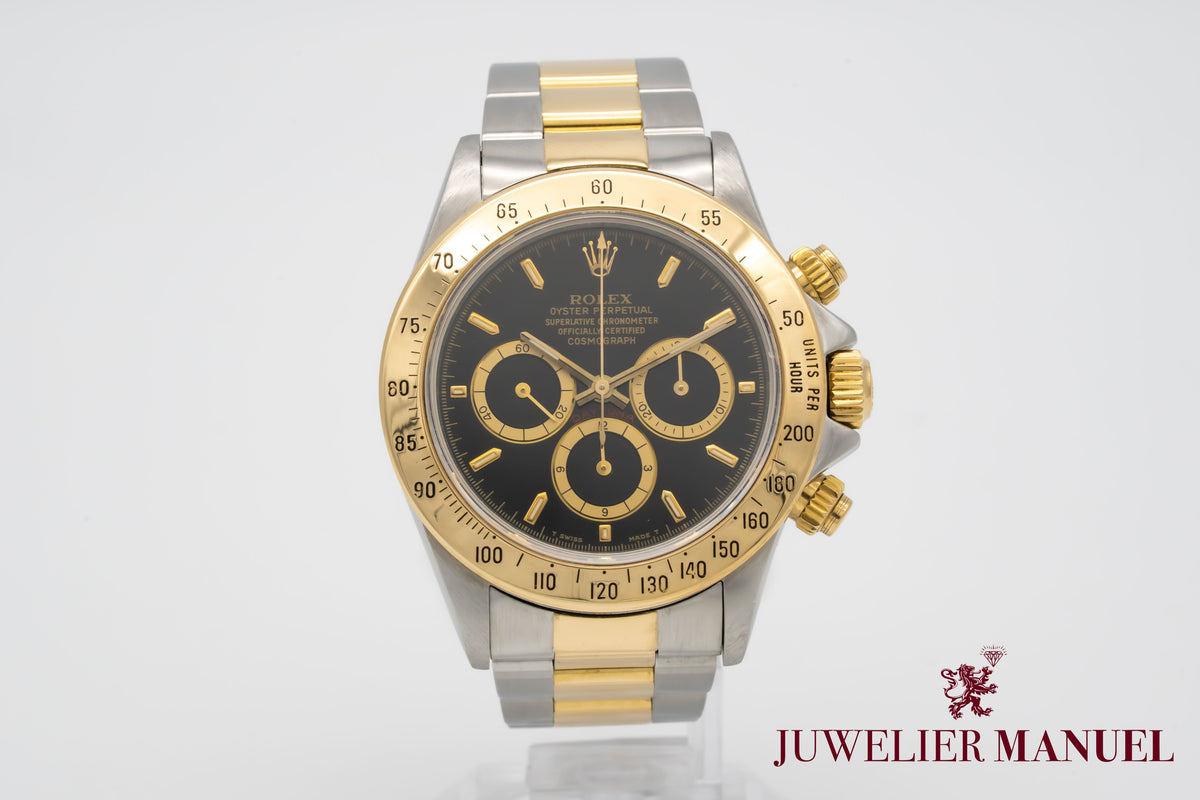 Rolex Daytona 16523 Zenith 200 Bezel Stahl Gelbgold 750 Automatik 40mm