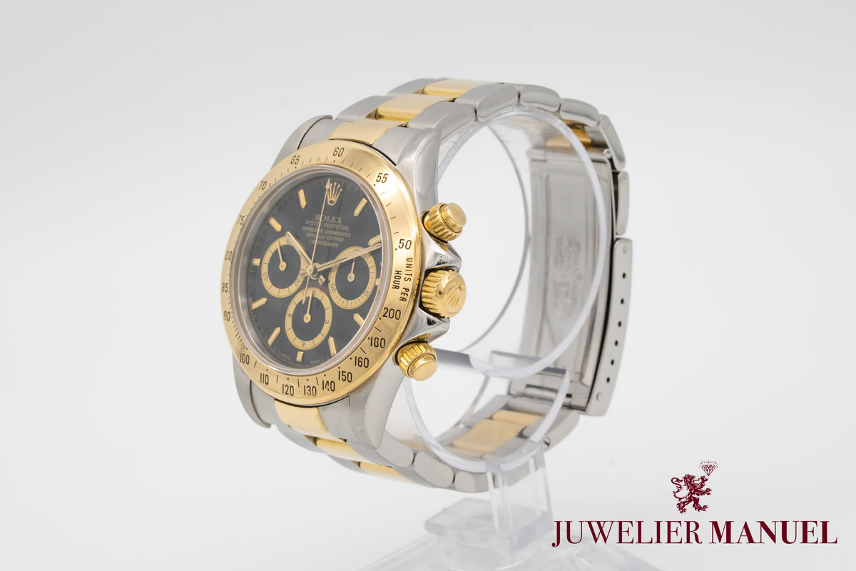 Rolex Daytona 16523 Zenith 200 Bezel Stahl Gelbgold 750 Automatik 40mm