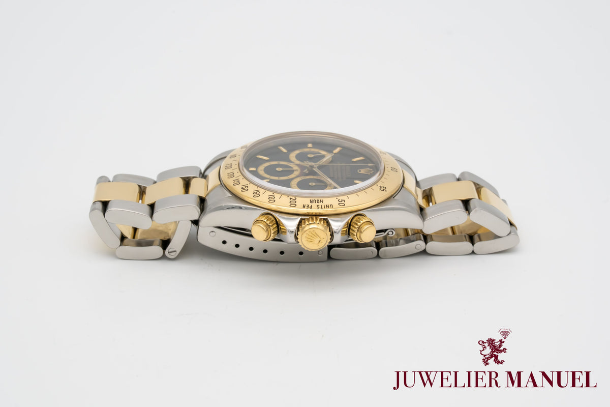 Rolex Daytona 16523 Zenith 200 Bezel Stahl Gelbgold 750 Automatik 40mm
