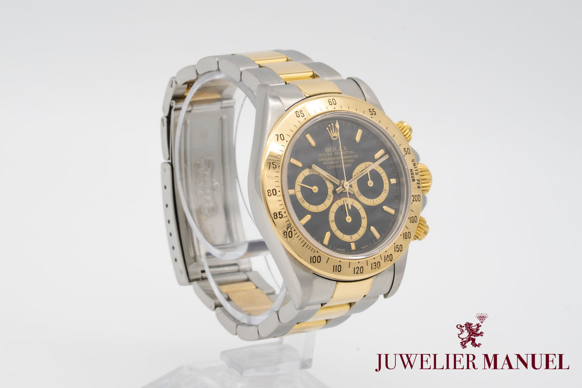 Rolex Daytona 16523 Zenith 200 Bezel Stahl Gelbgold 750 Automatik 40mm