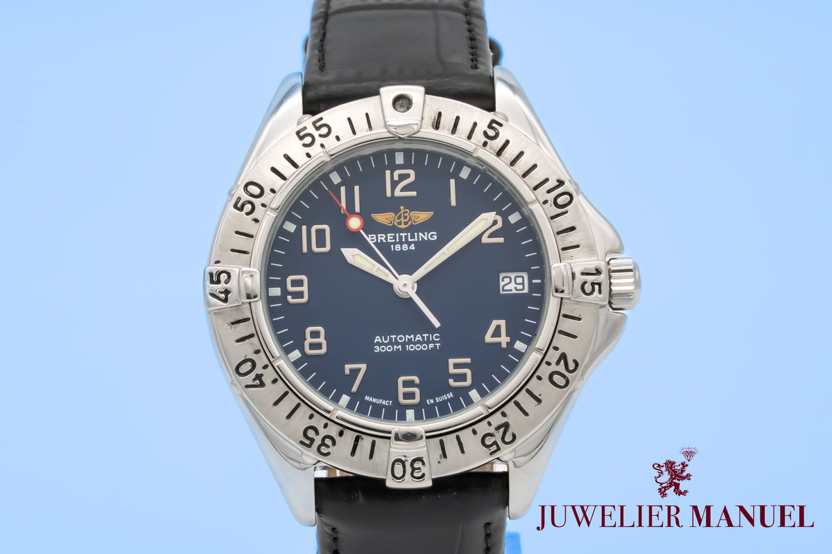 Breitling Colt Automatic A17035 Blue Dial Sahl Automatik 38mm