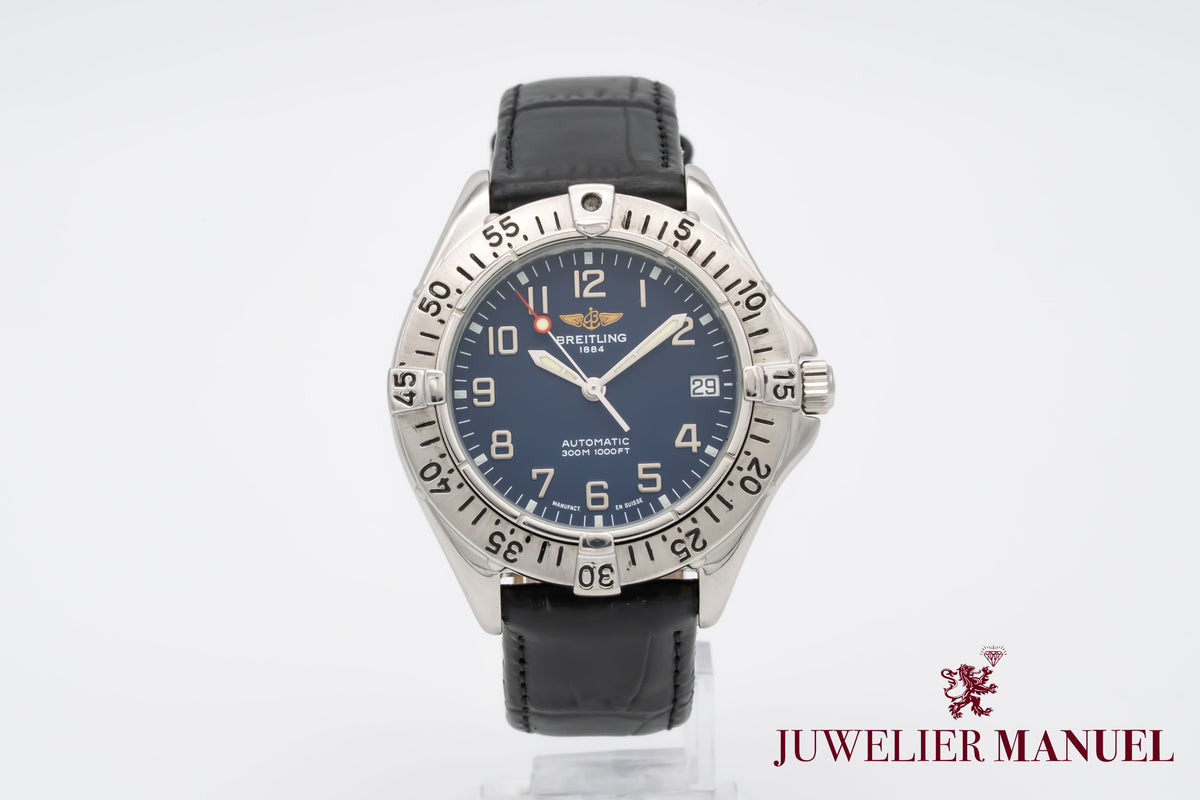 Breitling Colt Automatic A17035 Blue Dial Sahl Automatik 38mm