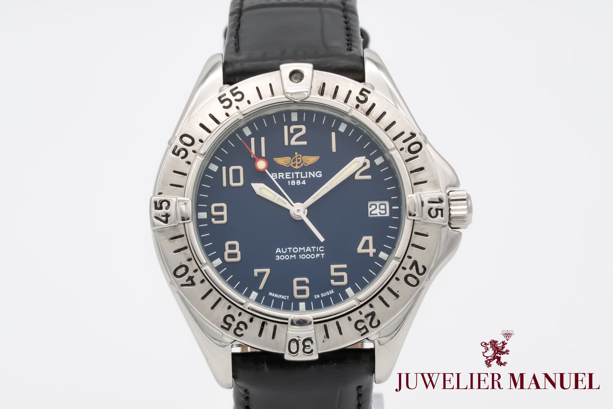 Breitling Colt Automatic A17035 Blue Dial Sahl Automatik 38mm