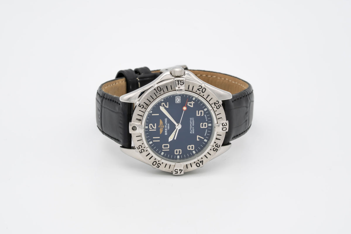 Breitling Colt Automatic A17035 Blue Dial Sahl Automatik 38mm
