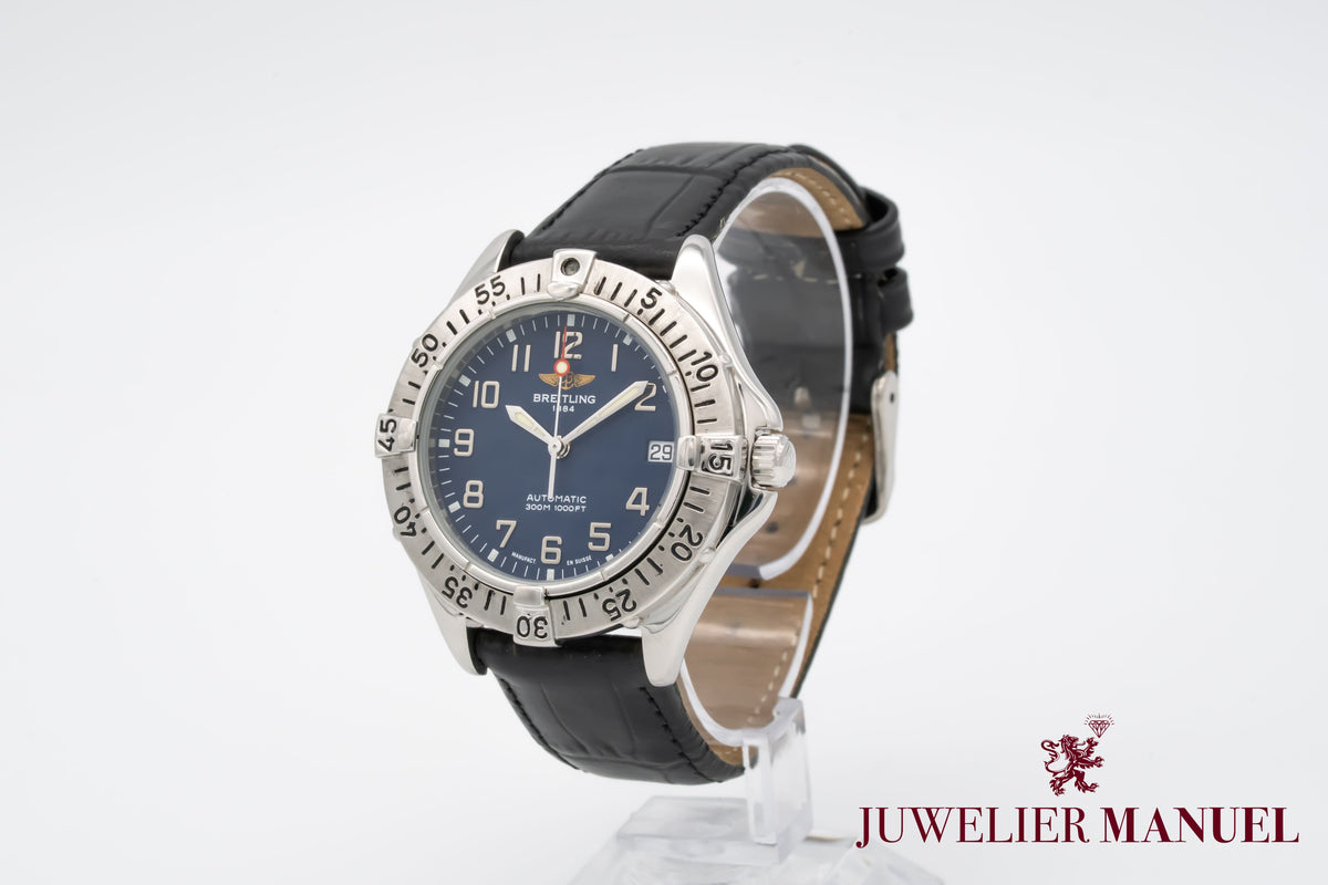 Breitling Colt Automatic A17035 Blue Dial Sahl Automatik 38mm