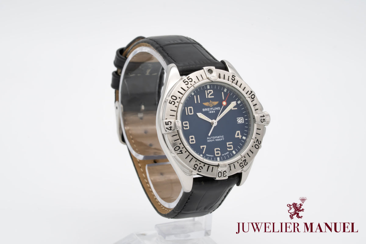Breitling Colt Automatic A17035 Blue Dial Sahl Automatik 38mm