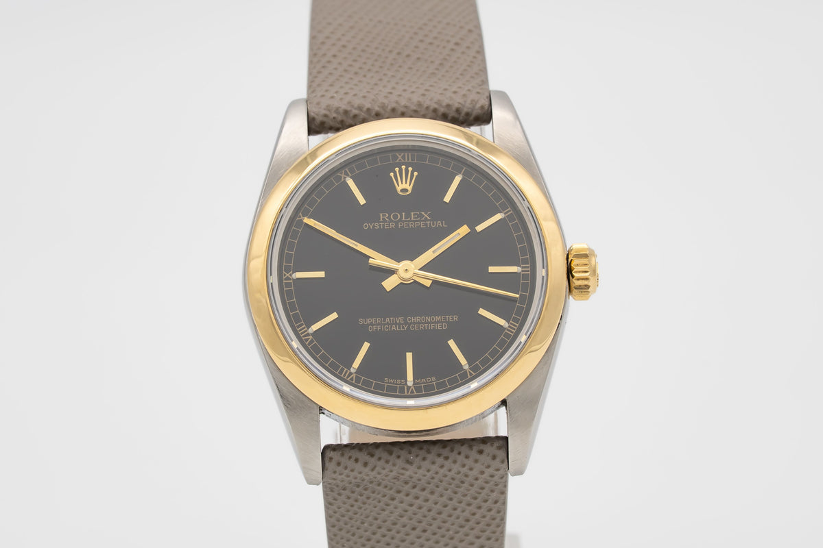 Rolex Oyster Perpetual 77483 Rolex Service Stahl Gelbgold 750 Automatik 31mm Papers