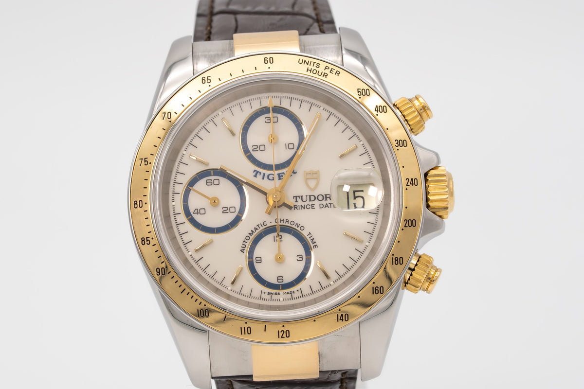 Tudor Tiger Prince Date 79263 Stahl Gelbgold 750 Chronograph Automatik 40mm