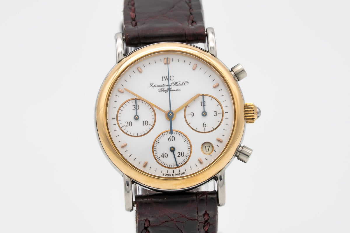 IWC Portofino Chronograph IW3730 Ladies Stahl Gelbgold 750 29mm