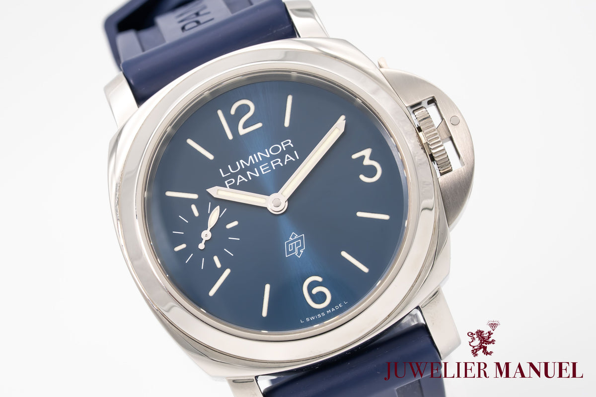 Panerai Luminor Blu Mare 44 Stainless Steel Manual Winding Papers