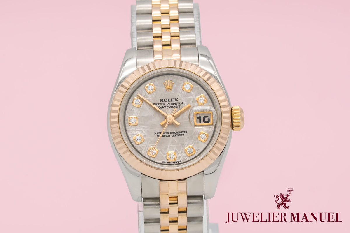Rolex Lady-Datejust 179171 Meteorite Diamond Stahl Rosegold 750 Automatik 26mm