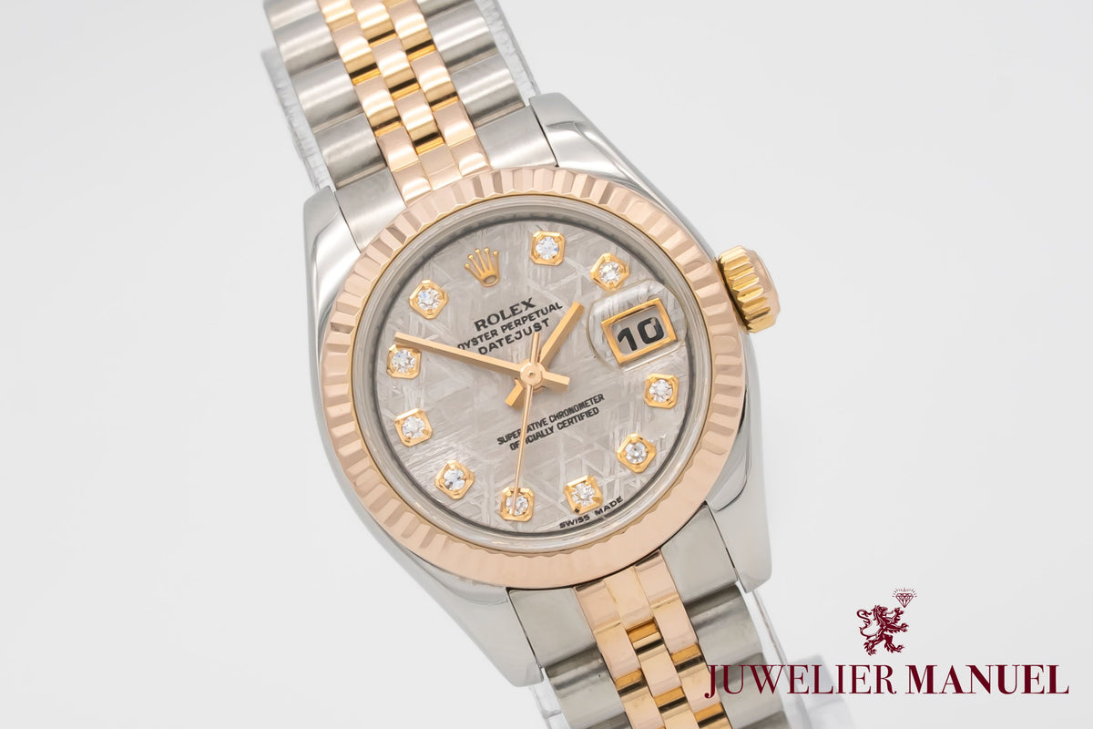 Rolex Lady-Datejust 179171 Meteorite Diamond Stahl Rosegold 750 Automatik 26mm