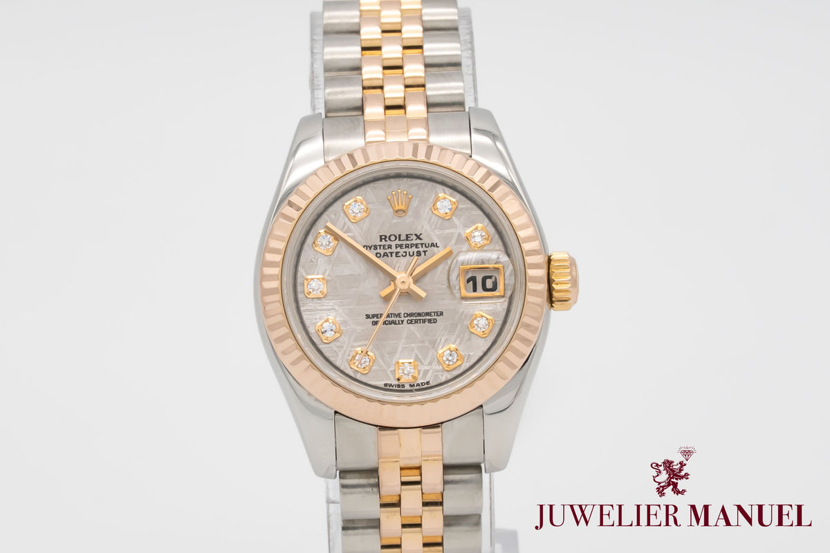Rolex Lady-Datejust 179171 Meteorite Diamond Stahl Rosegold 750 Automatik 26mm