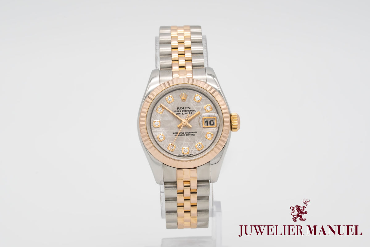 Rolex Lady-Datejust 179171 Meteorite Diamond Stahl Rosegold 750 Automatik 26mm
