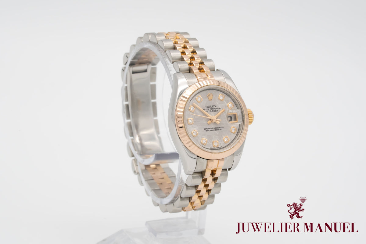 Rolex Lady-Datejust 179171 Meteorite Diamond Stahl Rosegold 750 Automatik 26mm