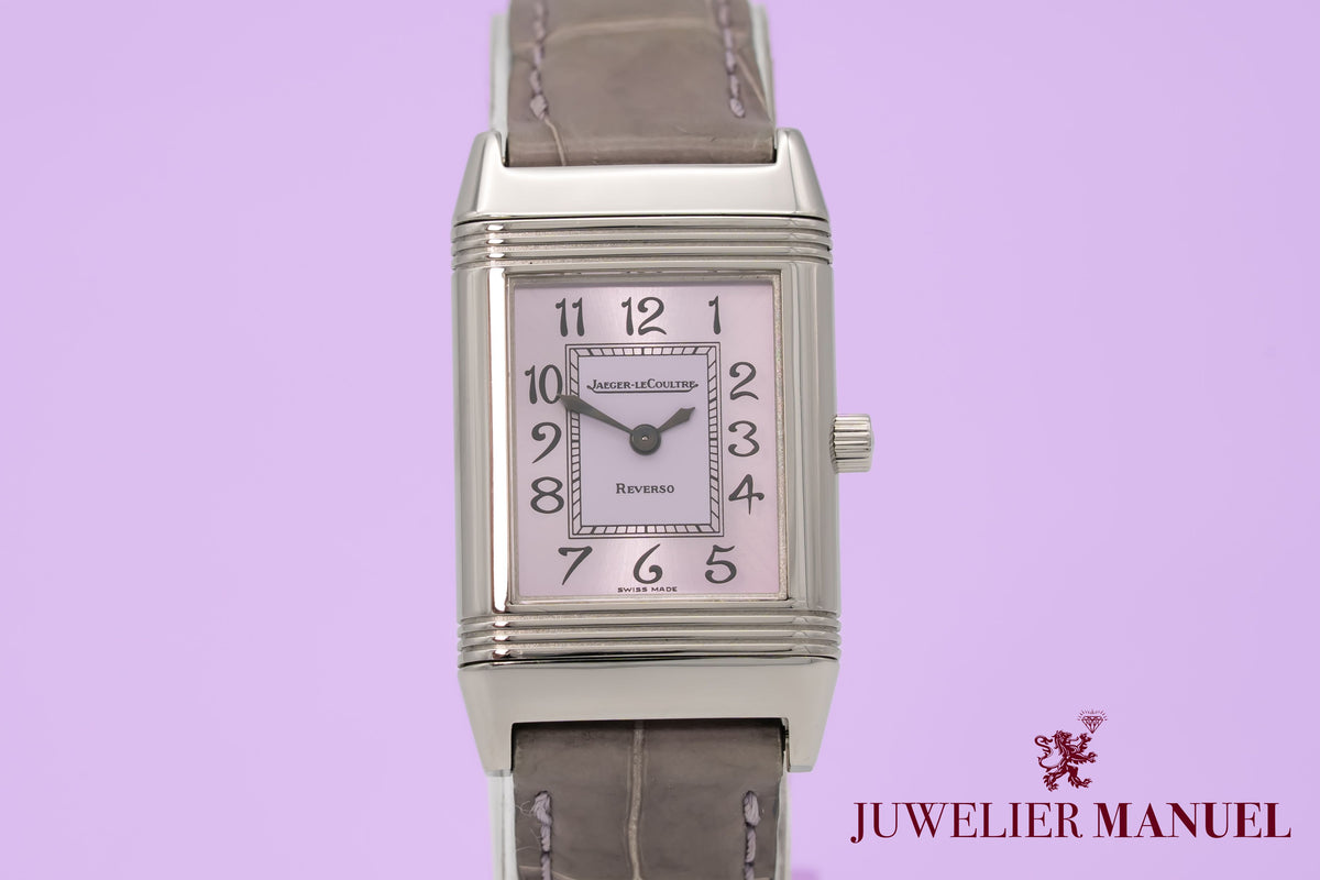 Jaeger-LeCoultre Reverso Lady 260.8.08 Rare Pink Dial Stainless Steel 20mm