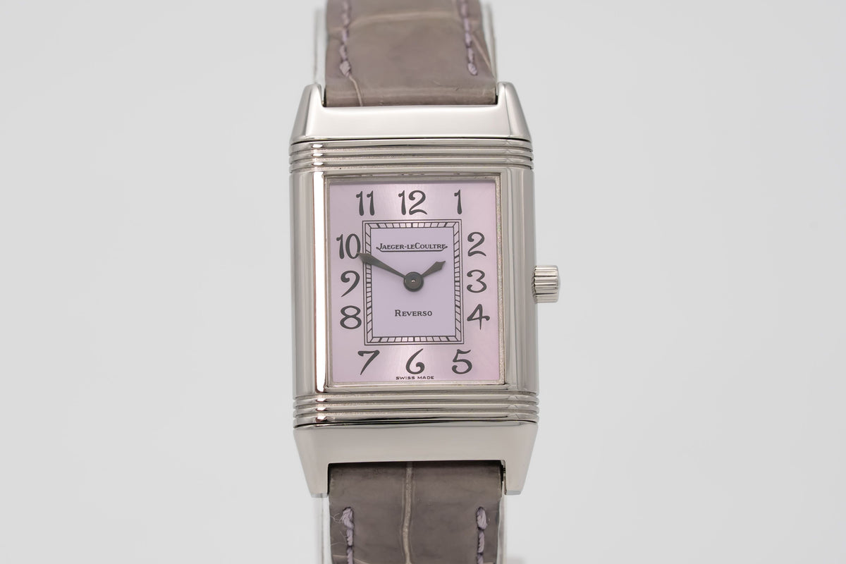 Jaeger-LeCoultre Reverso Lady 260.8.08 Rare Pink Dial Stainless Steel 20mm
