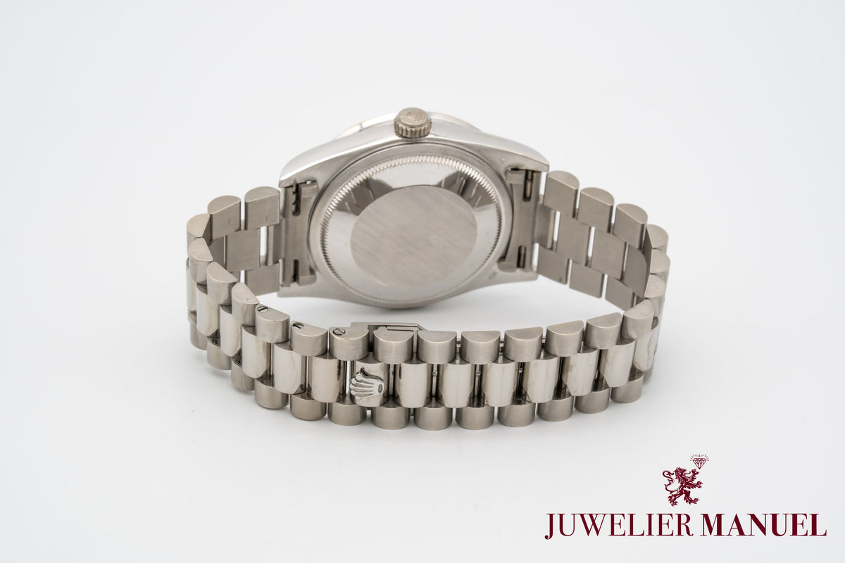 Rolex Day-Date 36 Unpolished 18239 Diamond Dial Weissgold 750 Automatik 36mm