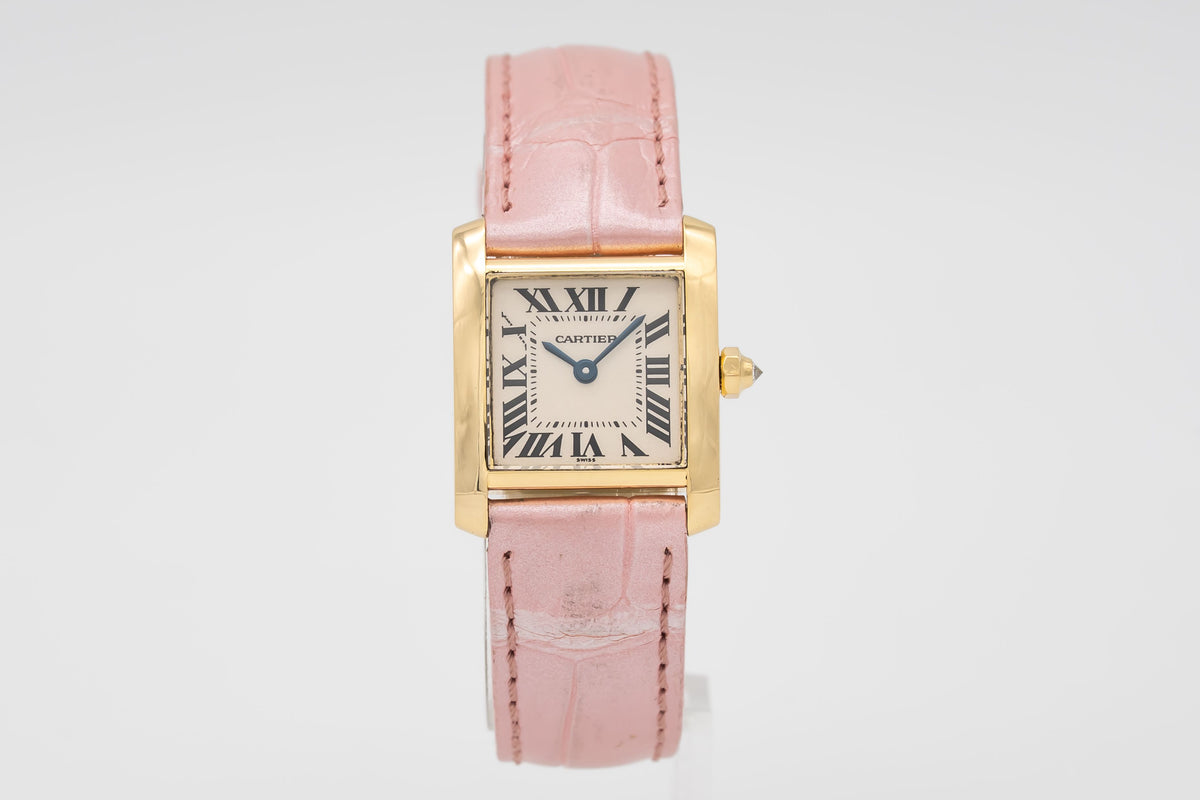 Cartier Tank Française 1820 Lady 18k Yellow Gold 750