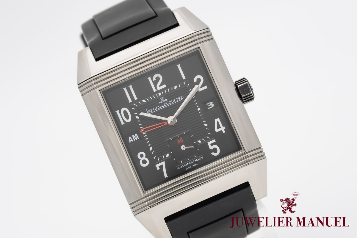 Jaeger-LeCoultre Reverso Squadra Hometime 230.8.77 Stainless Steel Automatic 35mm Papers