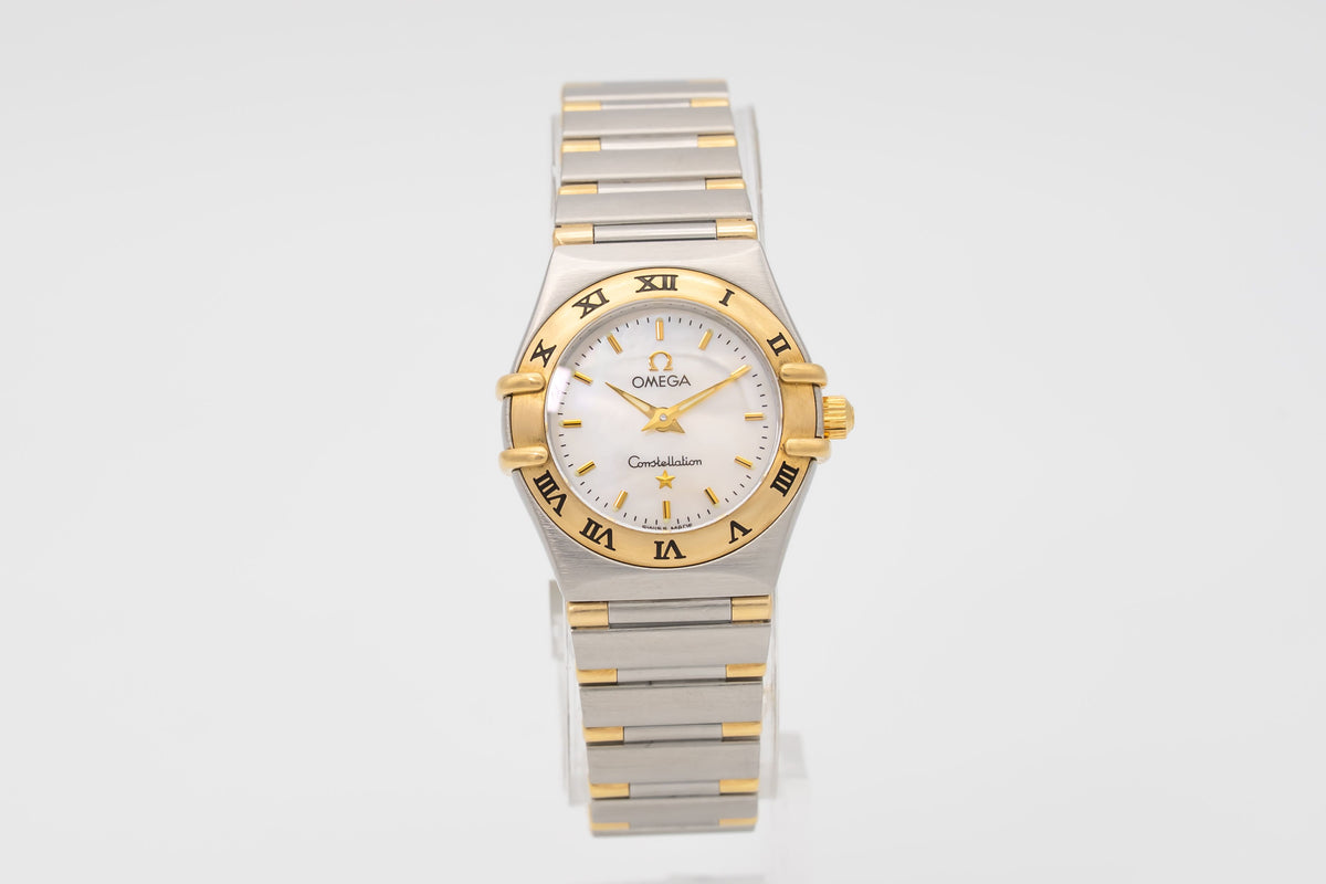 Omega Constellation Ladies Lady MOP Dial Stahl Gelbgold 750 22.5mm
