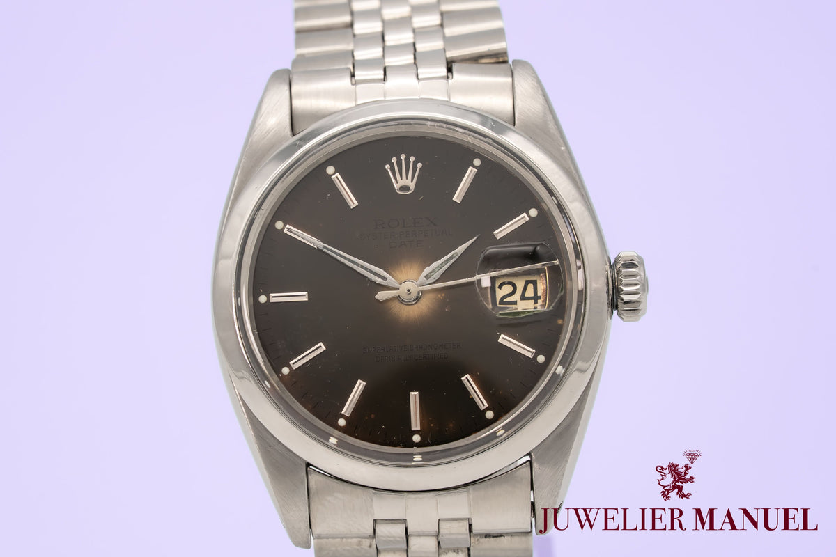 Date 1500 Rare Tropical Dial Stahl Automatik 34mm