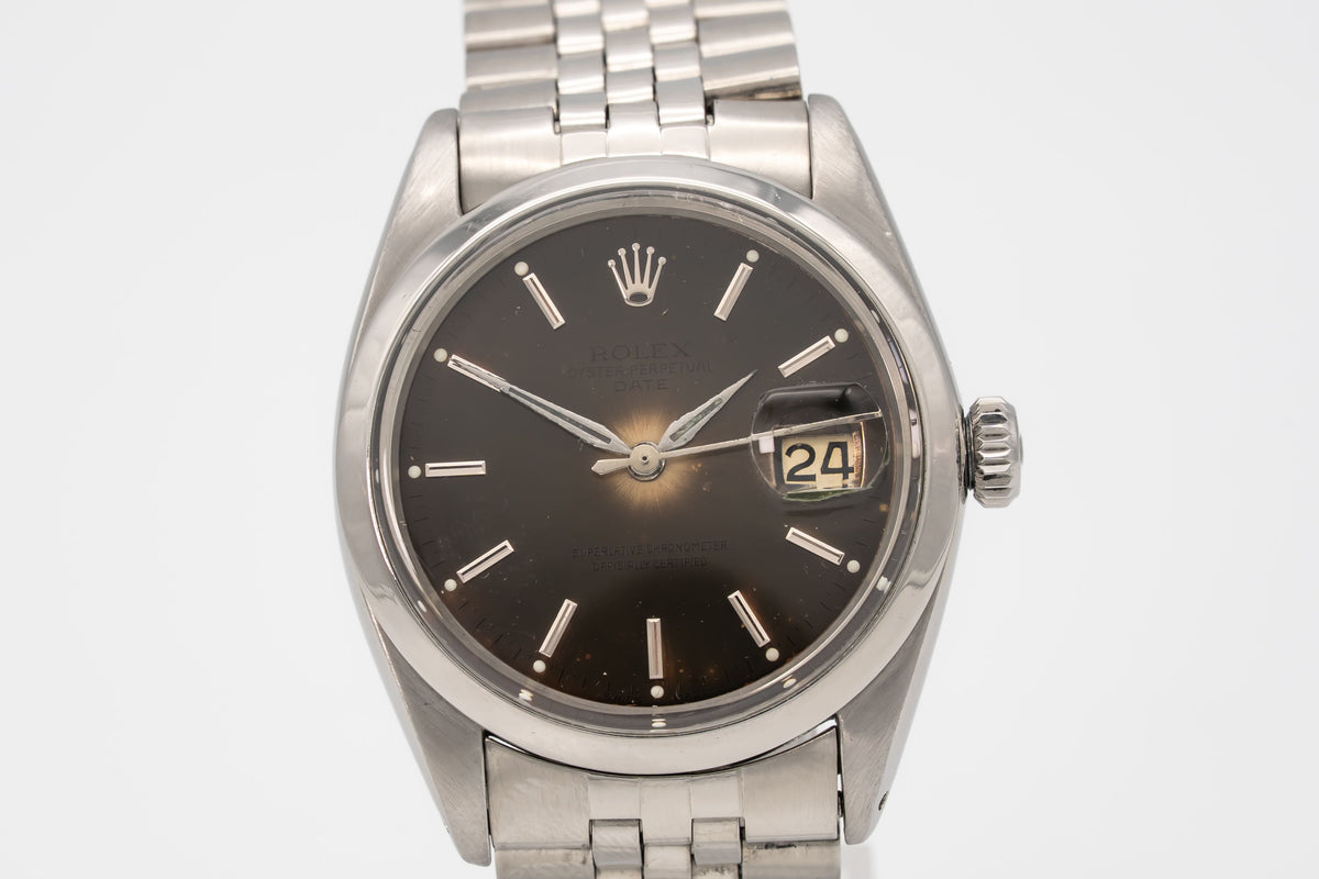 Date 1500 Rare Tropical Dial Stahl Automatik 34mm