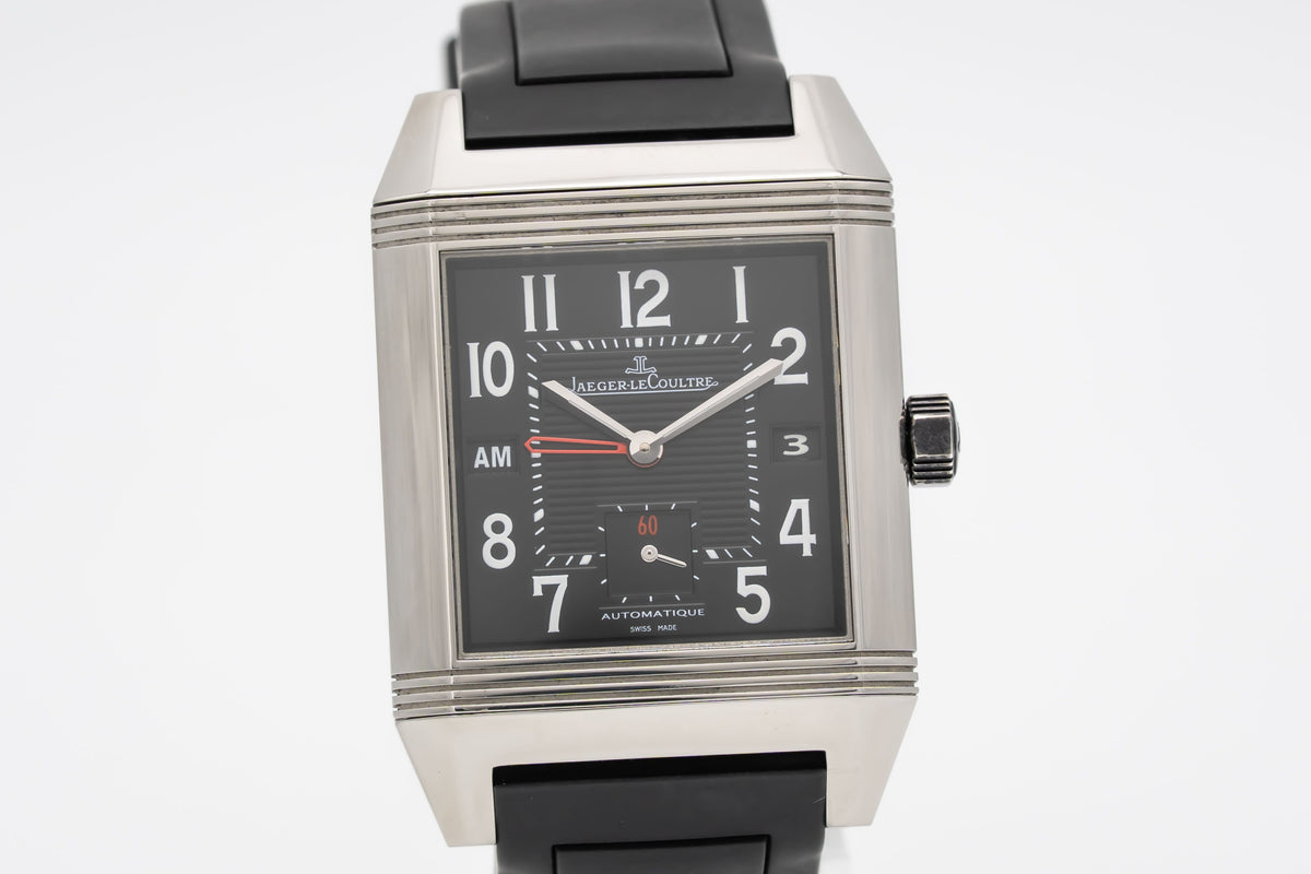 Jaeger-LeCoultre Reverso Squadra Hometime 230.8.77 Stainless Steel Automatic 35mm Papers