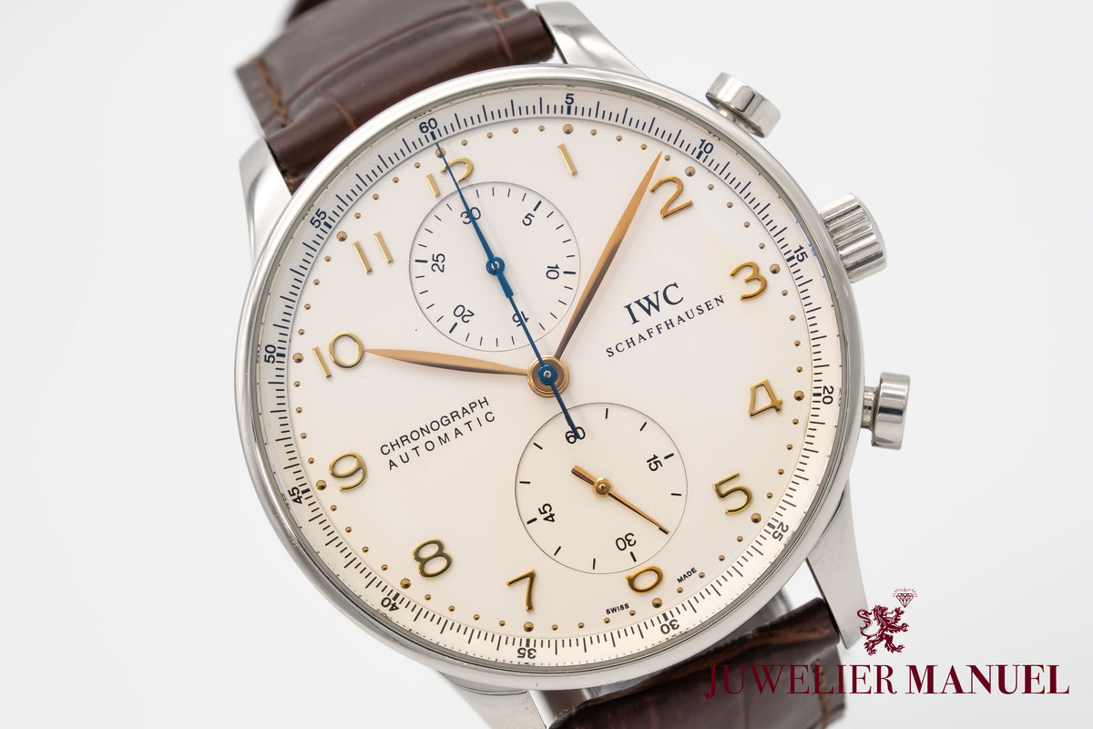 IWC Portugieser Chronograph Portuguese Chronograph IW371445 Portuguese Stahl Automatik 41mm Papers