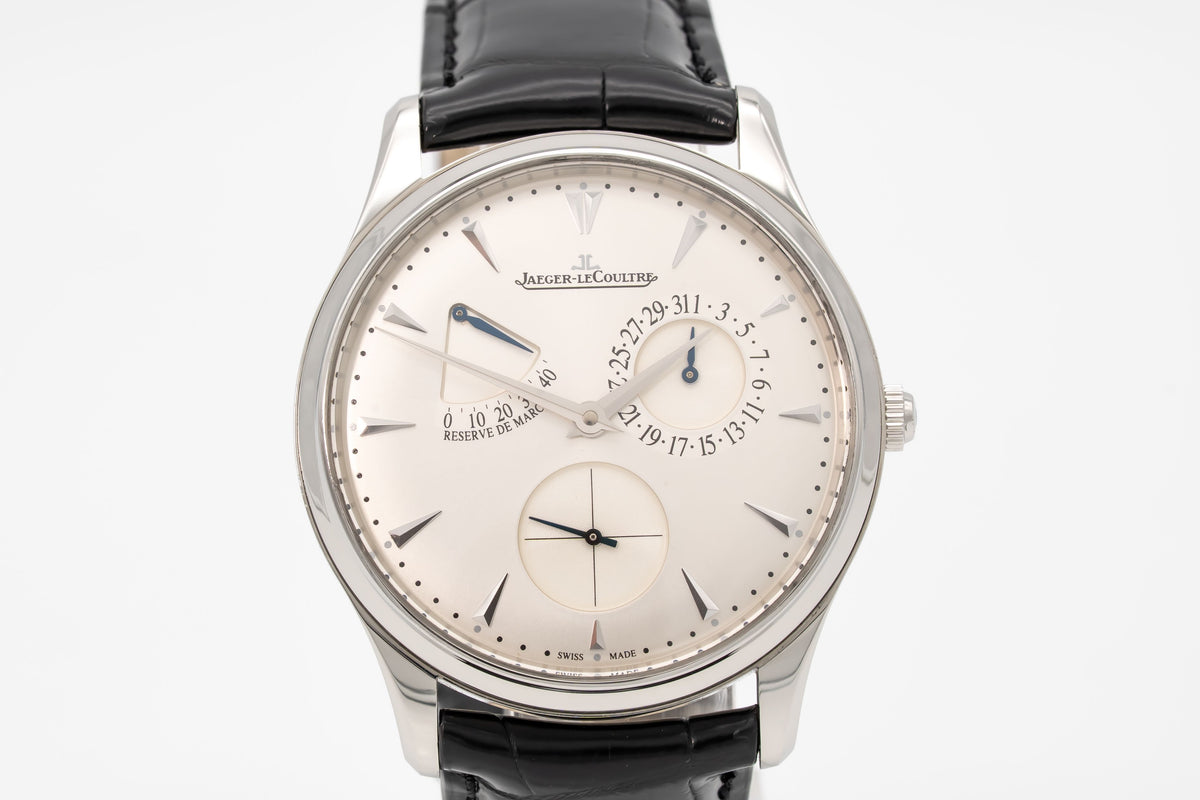 Jaeger-LeCoultre Master Ultra Thin Réserve de Marche Stainless Steel Automatic Papers 39mm