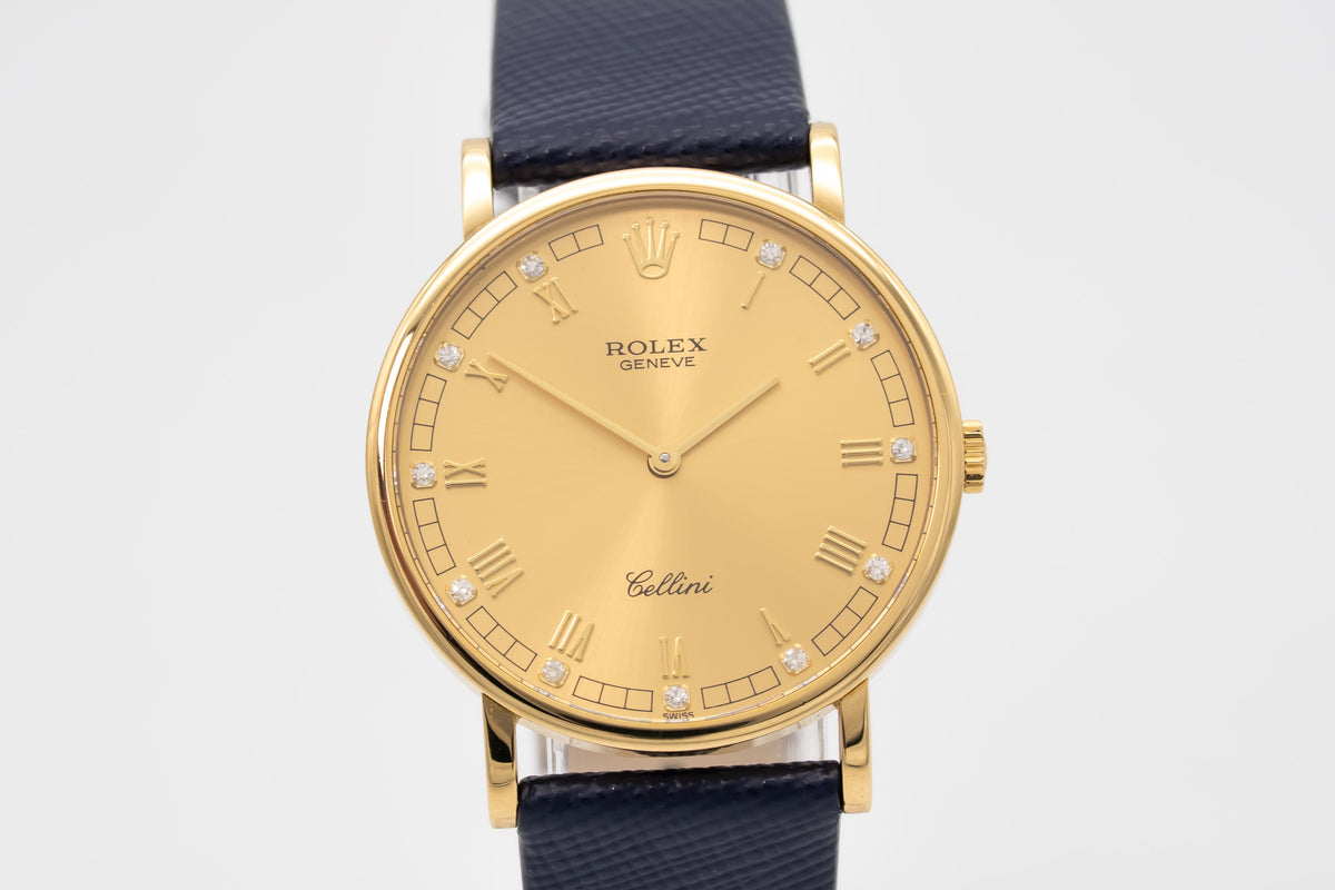 Rolex Cellini 5112 Gelbgold 750 Diamanten Manual Wiinding 32mm
