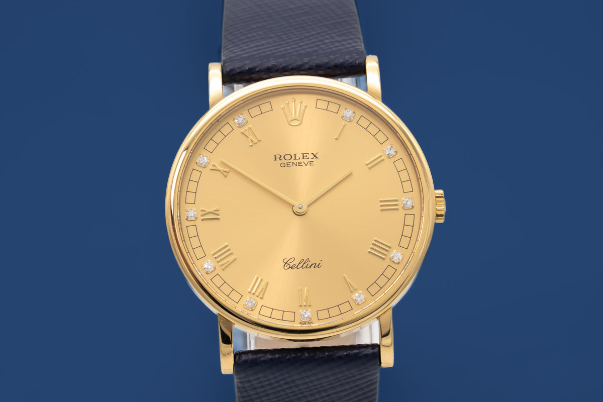 Rolex Cellini 5112 Gelbgold 750 Diamanten Manual Wiinding 32mm