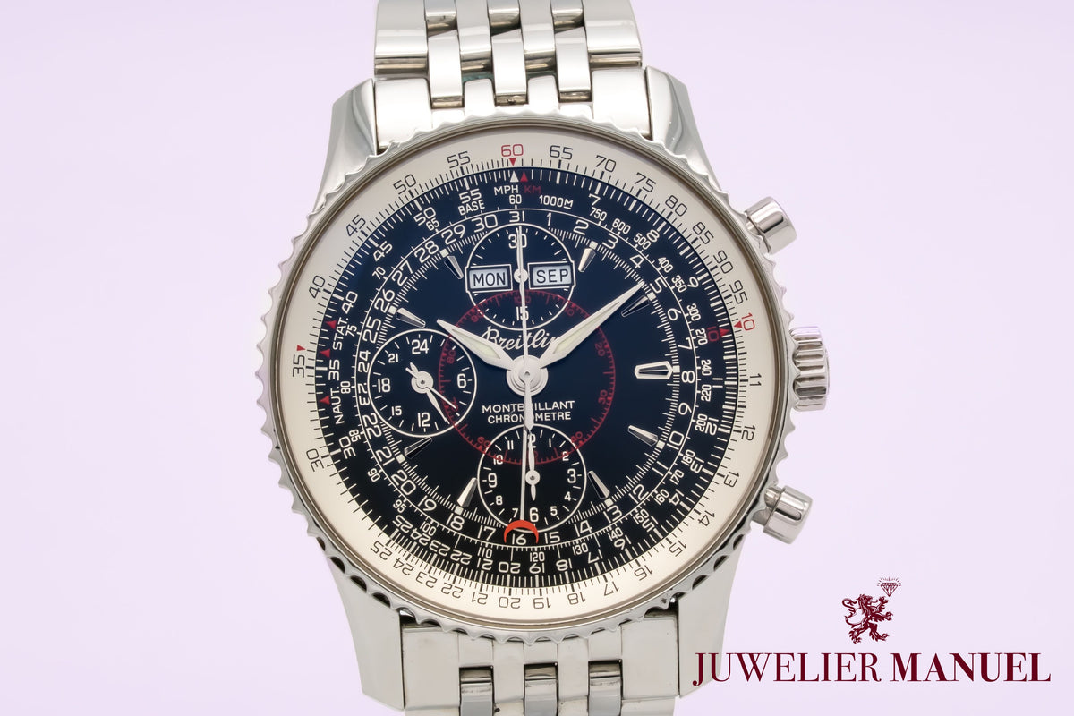 Breitling Montbrillant Datora Navitimer Montbrillant Datora Navitimer A21330 Stahl Automatik 43mm Papers