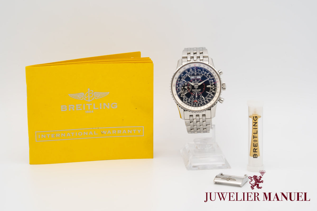 Breitling Montbrillant Datora Navitimer Montbrillant Datora Navitimer A21330 Stahl Automatik 43mm Papers