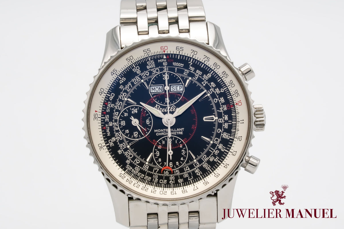 Breitling Montbrillant Datora Navitimer Montbrillant Datora Navitimer A21330 Stahl Automatik 43mm Papers