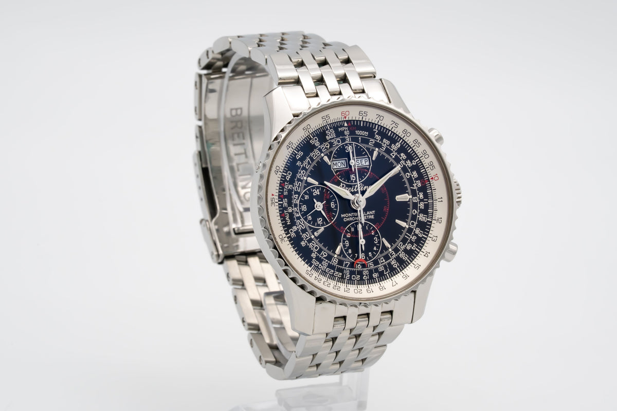 Breitling Montbrillant Datora Navitimer Montbrillant Datora Navitimer A21330 Stahl Automatik 43mm Papers
