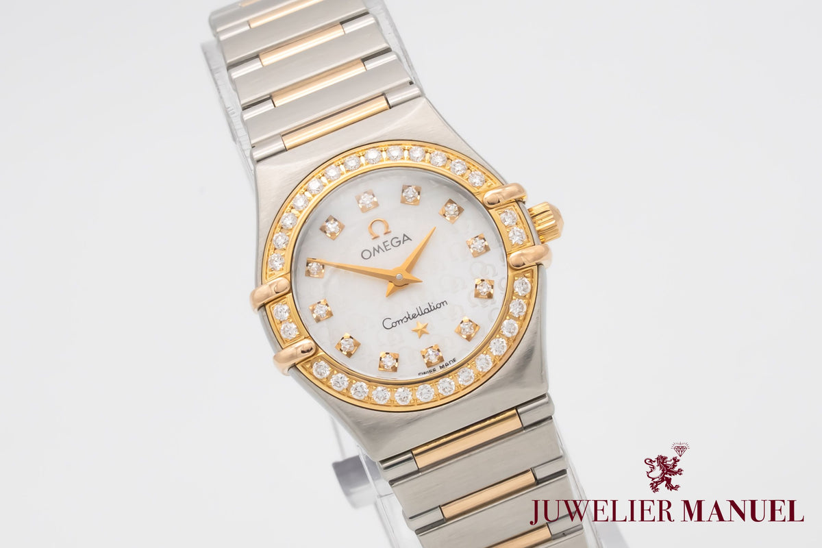 Omega Constellation Ladies Lady Diamonds Stahl Rosegold 750 Diamanten