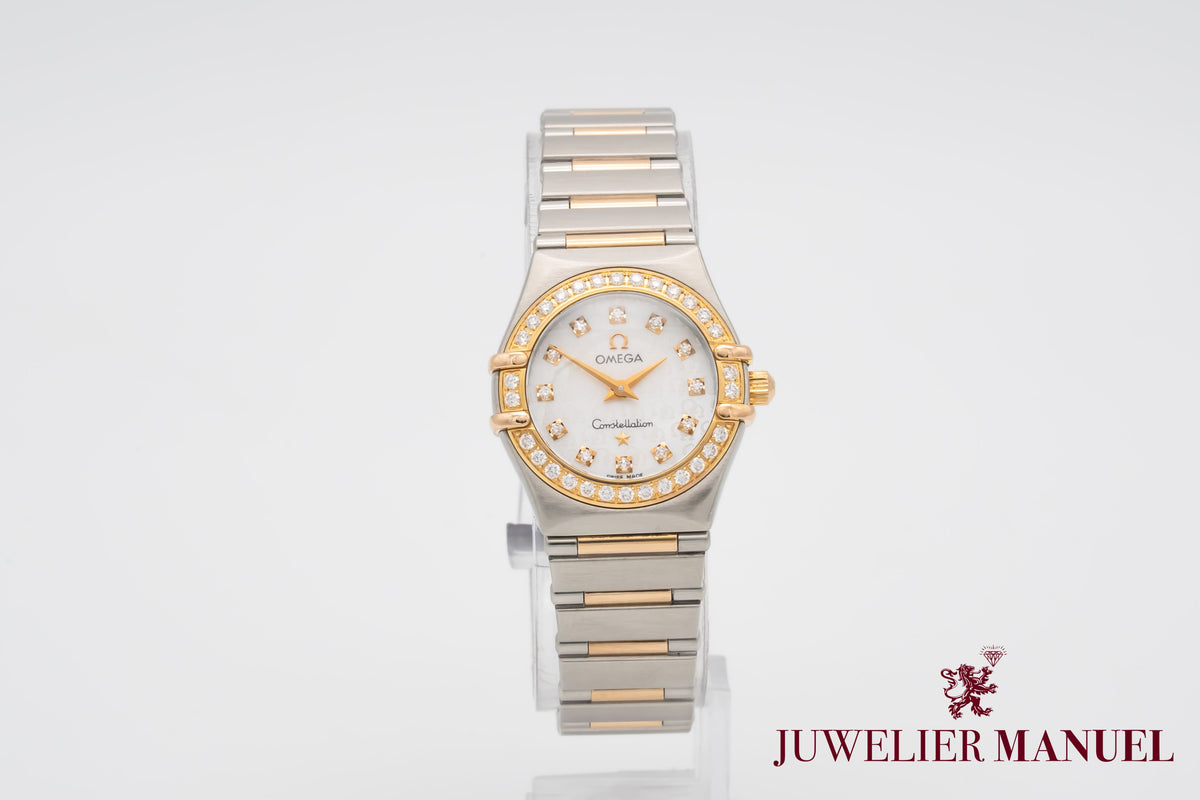Omega Constellation Ladies Lady Diamonds Stahl Rosegold 750 Diamanten