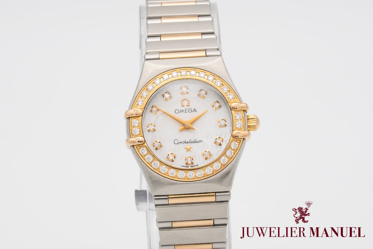 Omega Constellation Ladies Lady Diamonds Stahl Rosegold 750 Diamanten