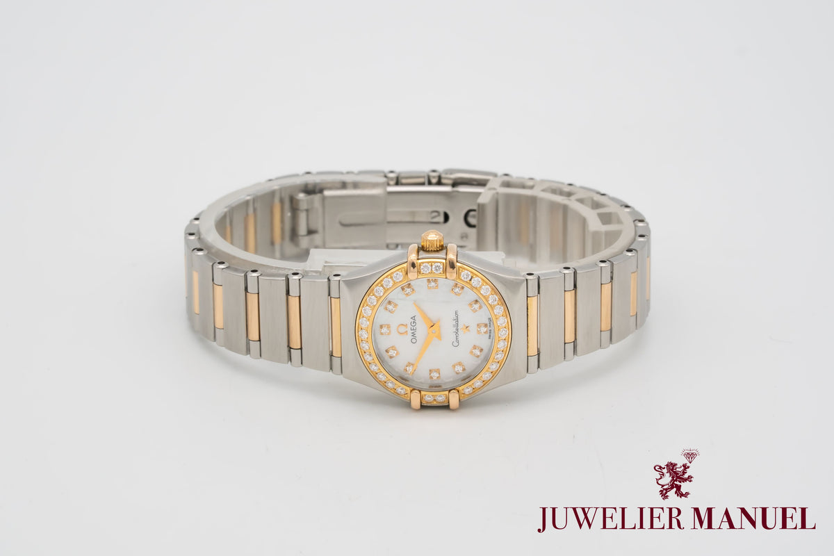 Omega Constellation Ladies Lady Diamonds Stahl Rosegold 750 Diamanten